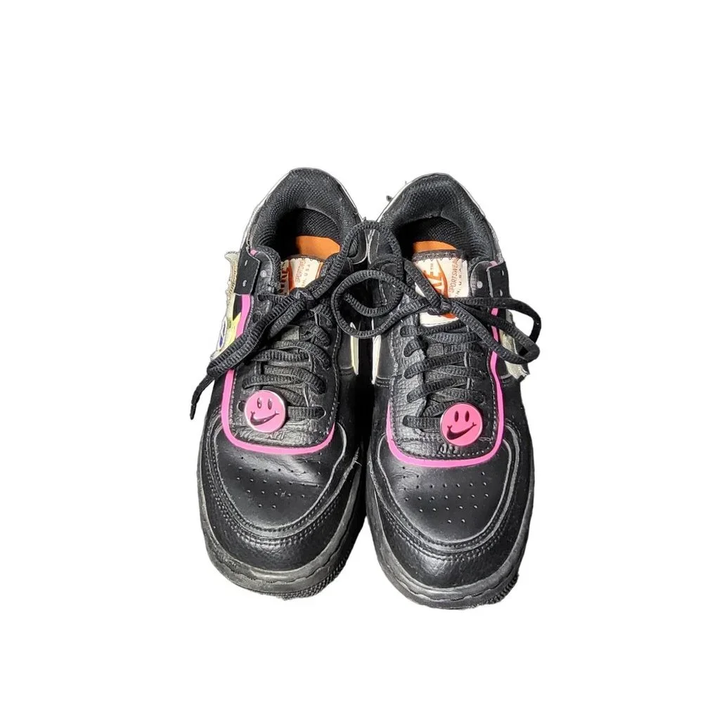 Nike Women's Air Force 1 Shadow Cosmic Fuchsia Sneakers Removable‎ Patches 6.5